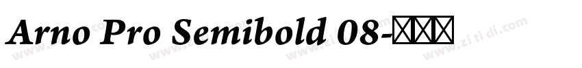 Arno Pro Semibold 08字体转换